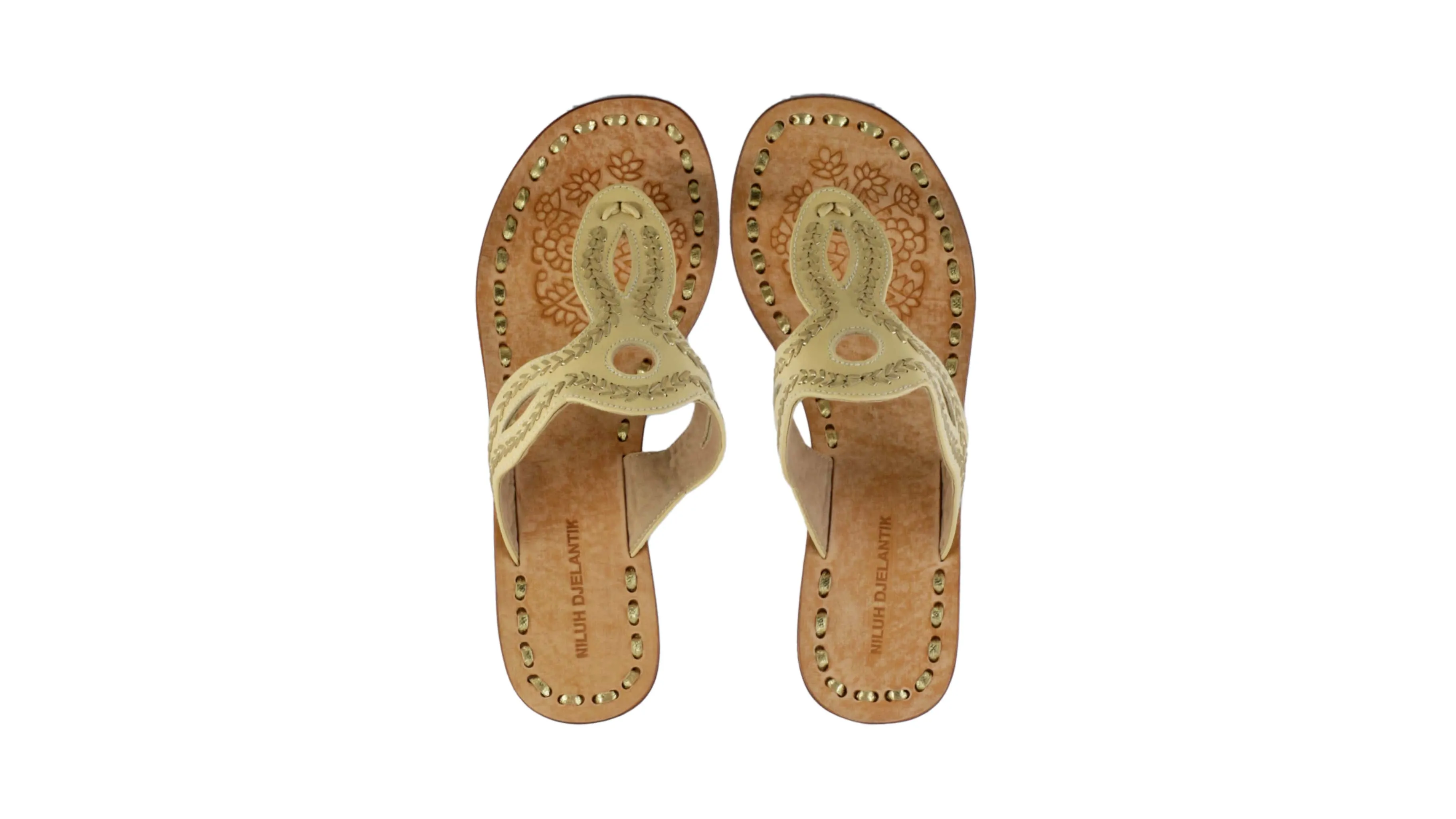 Africa 35mm Wedge - Ivory & Gold
