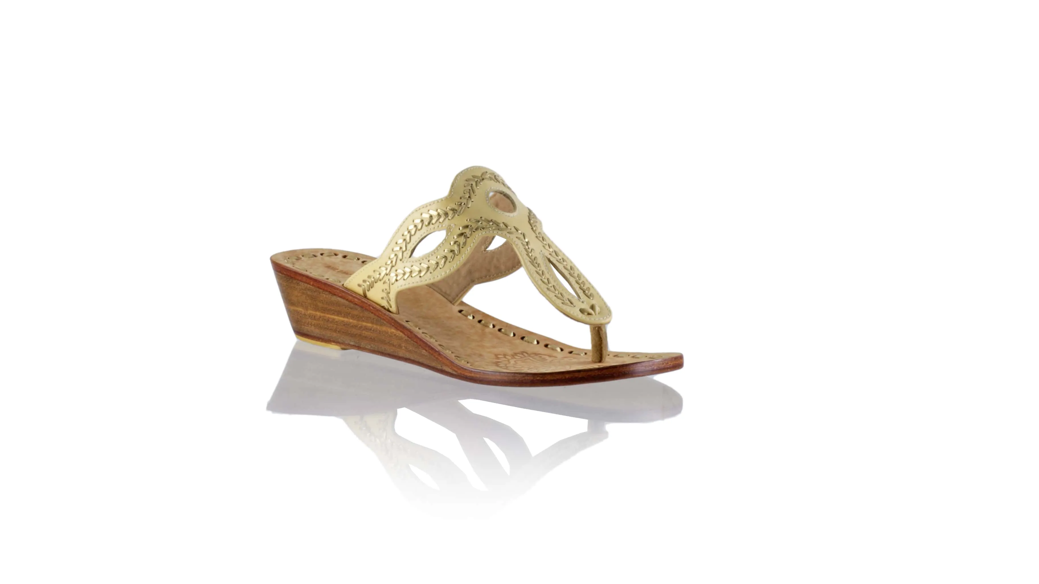 Africa 35mm Wedge - Ivory & Gold