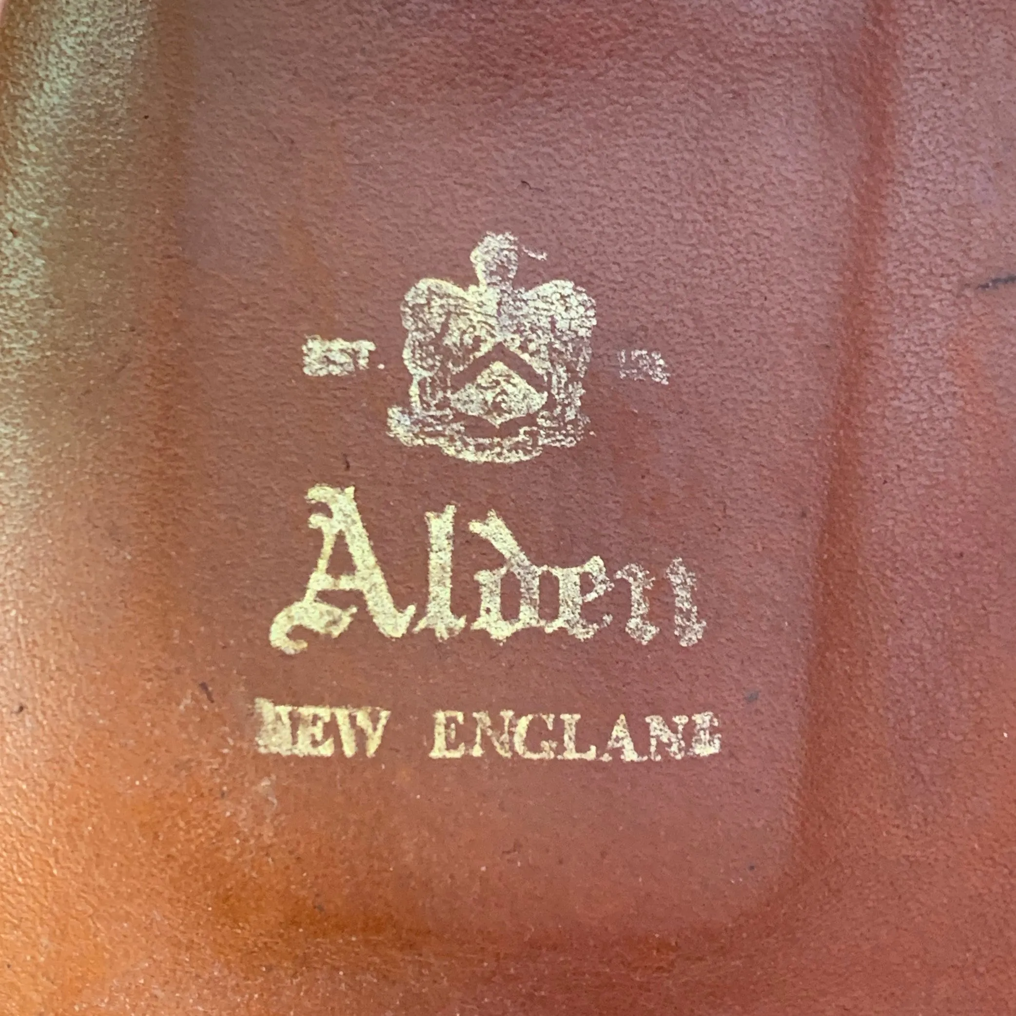 ALDEN Size 12.5 Brown Perforated Suede Wingtip Lace-Up Shoes