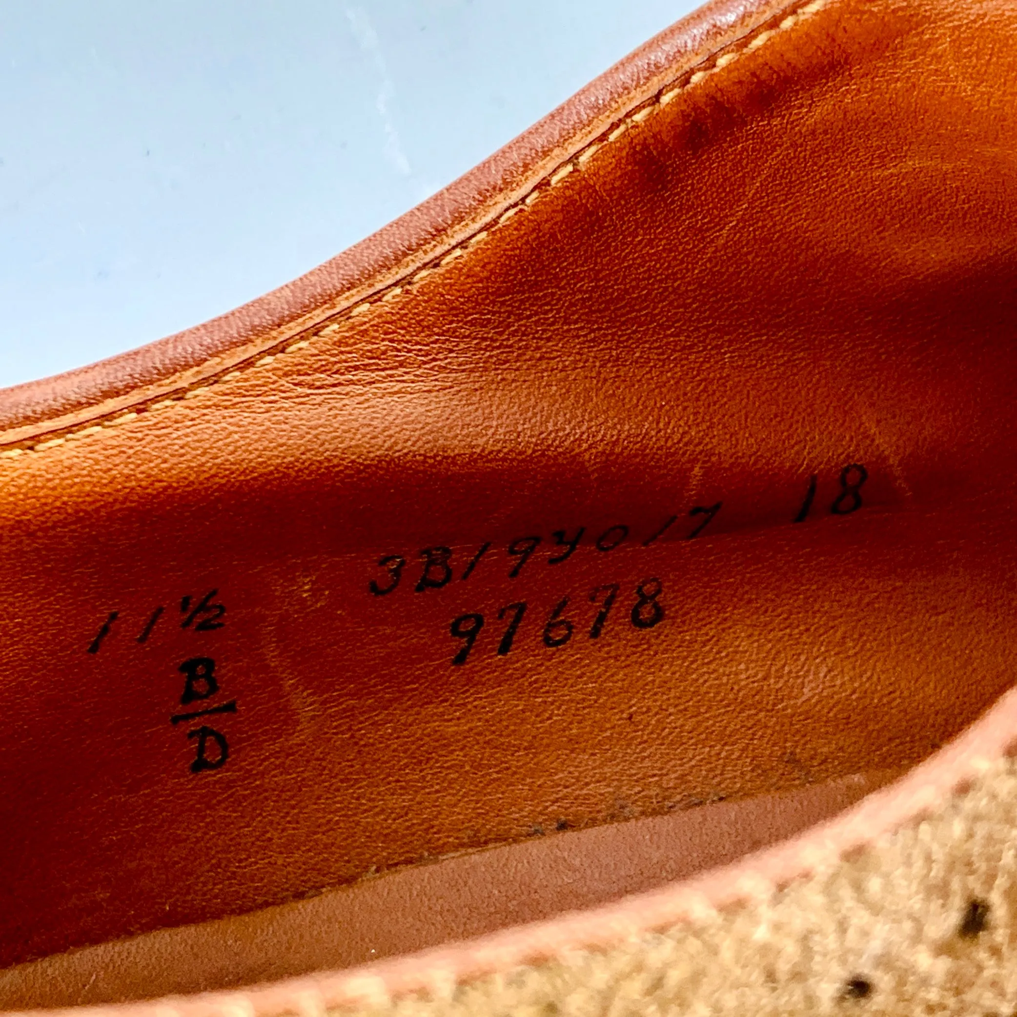 ALDEN Size 12.5 Brown Perforated Suede Wingtip Lace-Up Shoes
