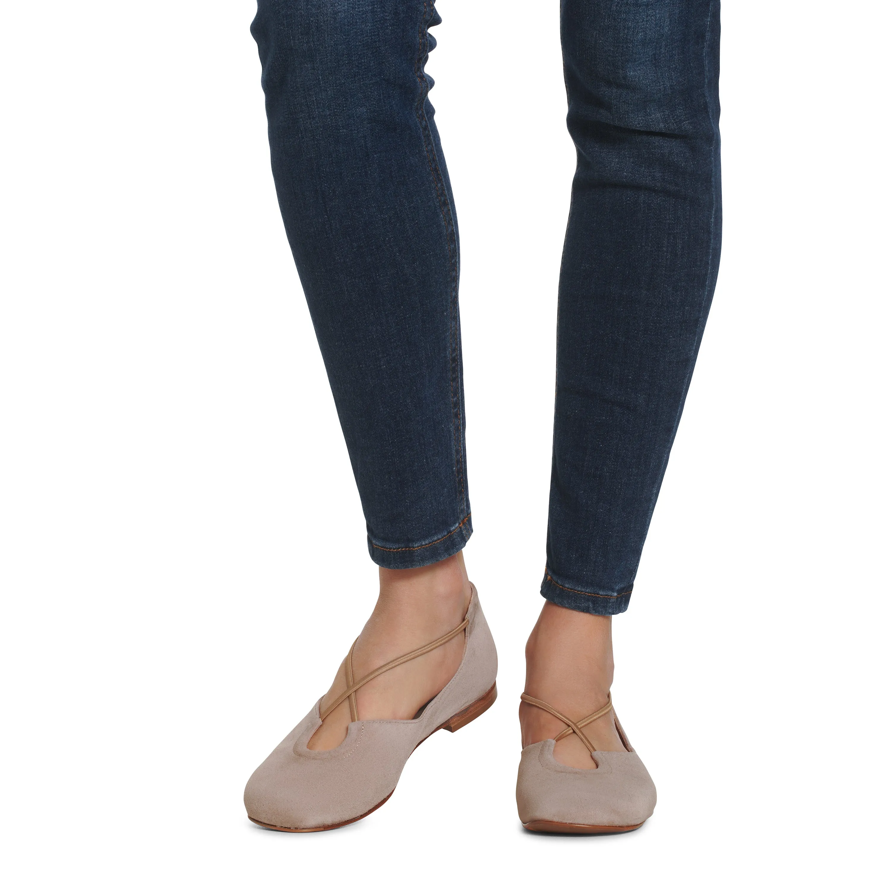 Bria Flexlite Flats Taupe