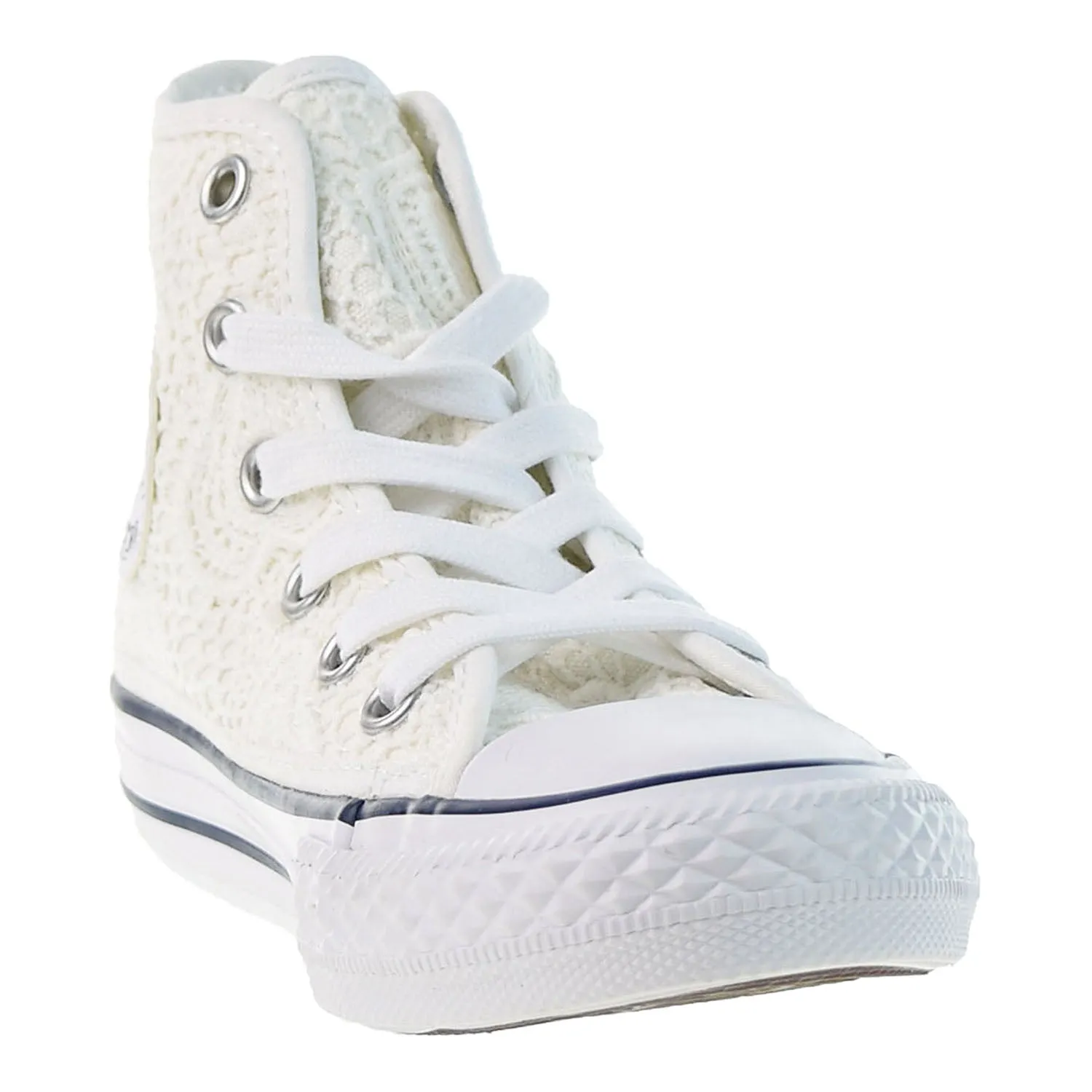 Canverse Chuck Taylor All Star Hi Little Kids' Shoes White-Garnett Blue