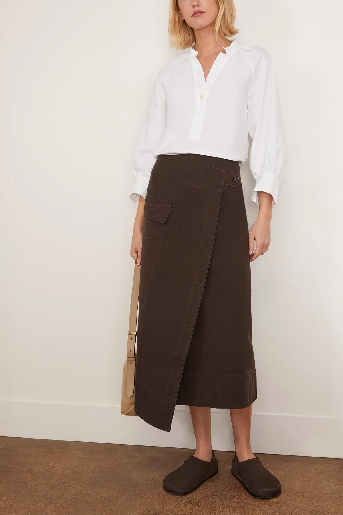 Catrin Cotton Oxford Easy Shirt in White
