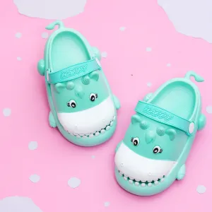 Cheerful Aqua Hippo Clogs for Toddlers - Jump Into Joyful Steps
