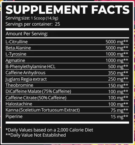 Dark Labs Crack Diamond Edition Pre-workout 25 servings