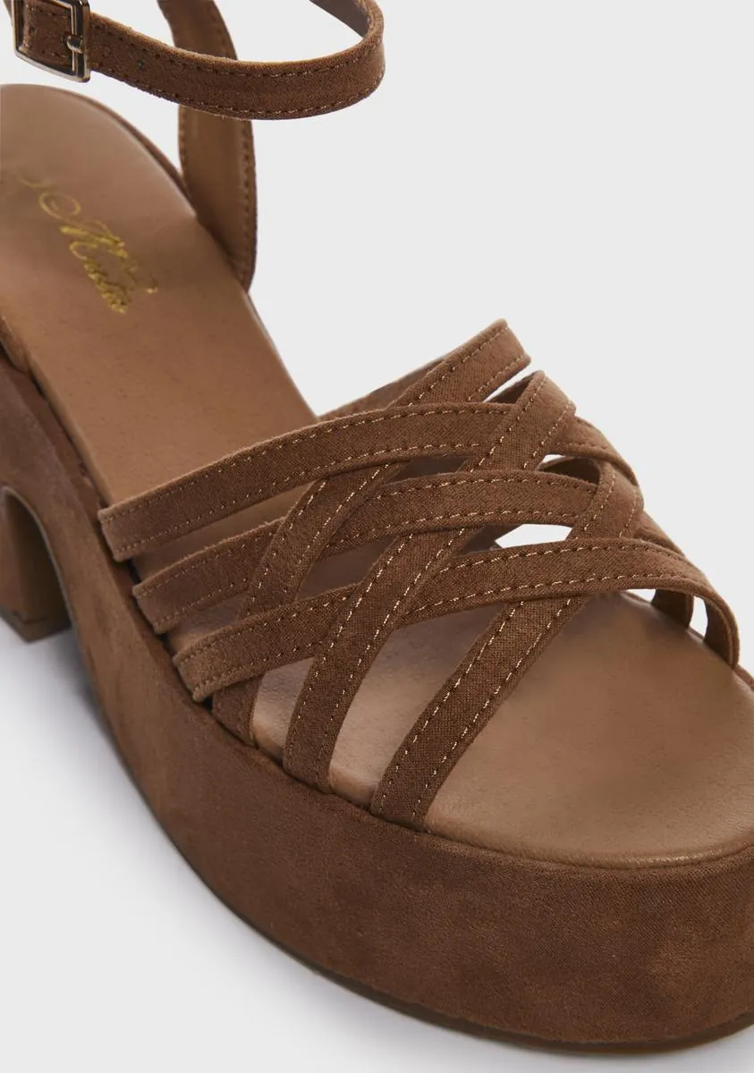 Desert Most Wanted Platform Heels