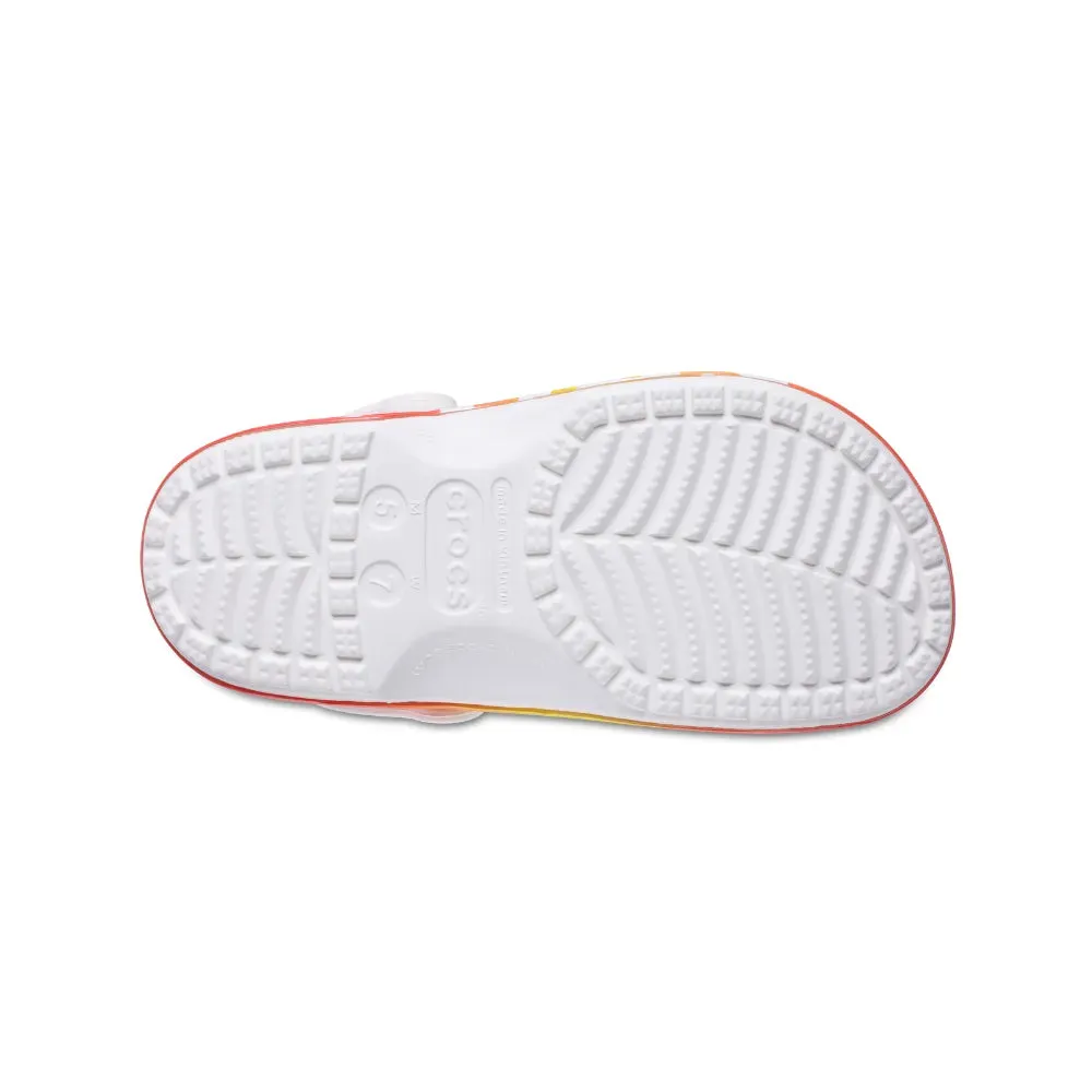 Giày Clog Unisex Crocs Classic Reflector - White