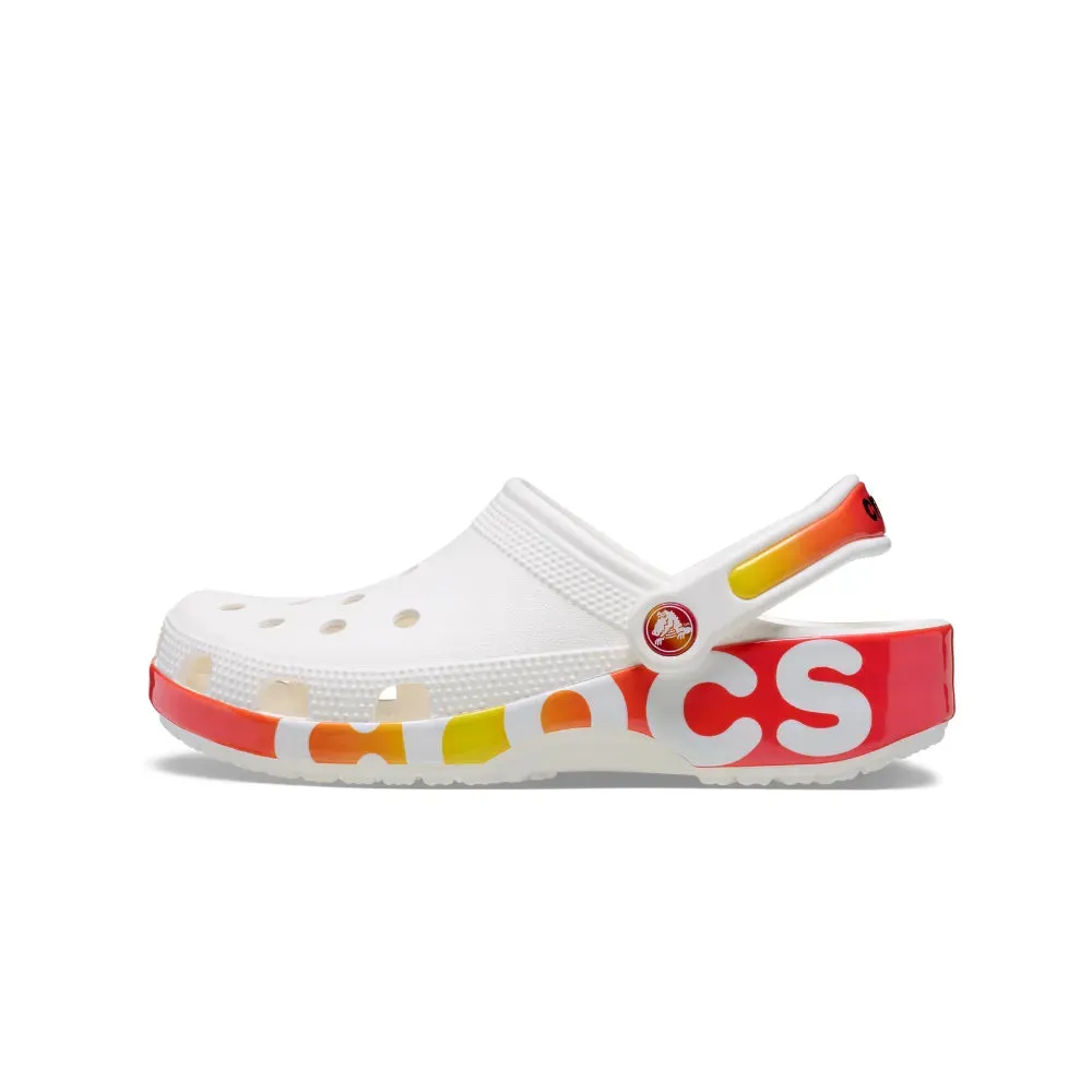 Giày Clog Unisex Crocs Classic Reflector - White