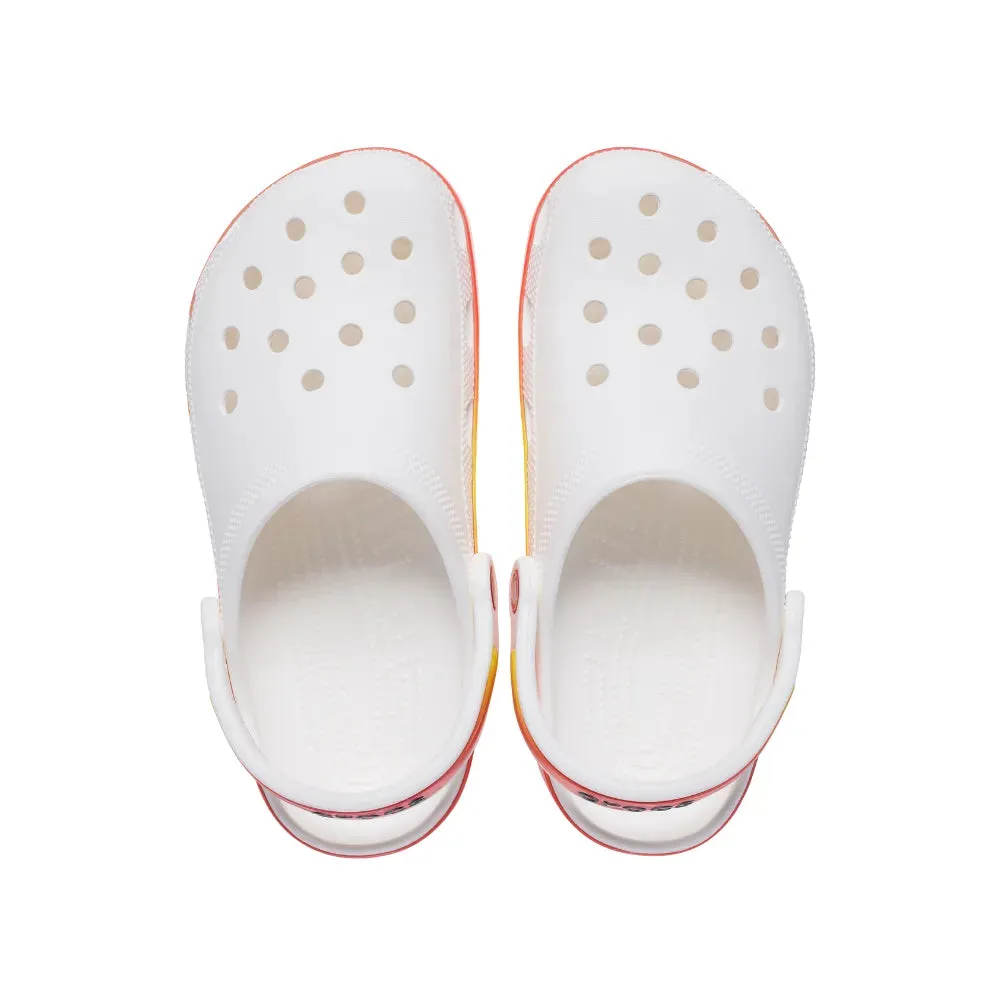Giày Clog Unisex Crocs Classic Reflector - White
