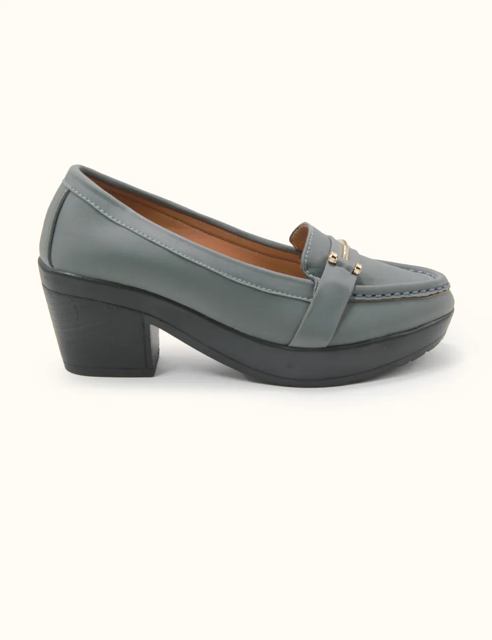 Grey | Wedge Heel Pumps for Women