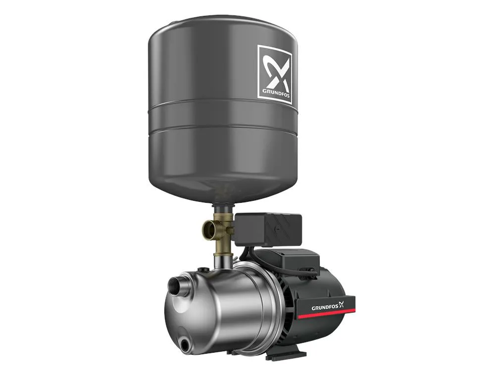 Grundfos JP3-42 PT 0.42kW Self Priming Jet Pump with 20L Pressure Tank & Switch (Max 50LPM/350kPa)