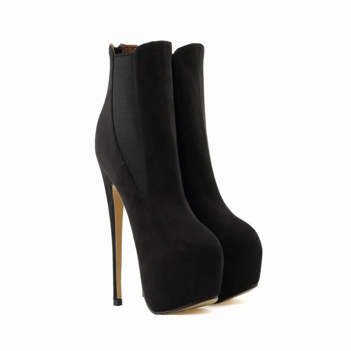 Inner Heightening Ultra Fine Heeled Martin Boots