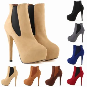 Inner Heightening Ultra Fine Heeled Martin Boots