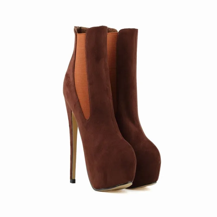Inner Heightening Ultra Fine Heeled Martin Boots