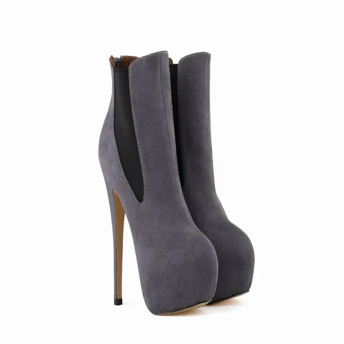 Inner Heightening Ultra Fine Heeled Martin Boots