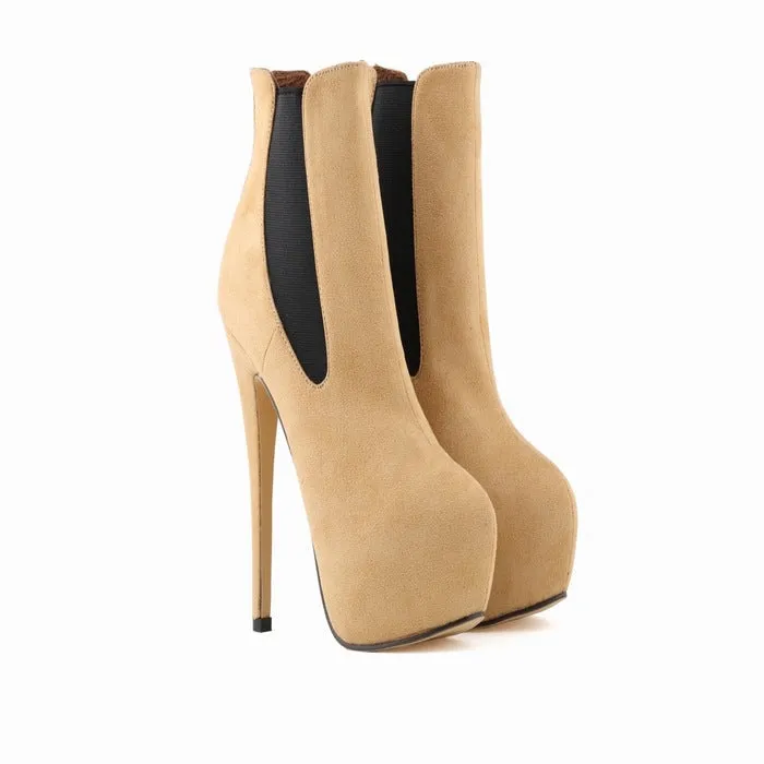 Inner Heightening Ultra Fine Heeled Martin Boots