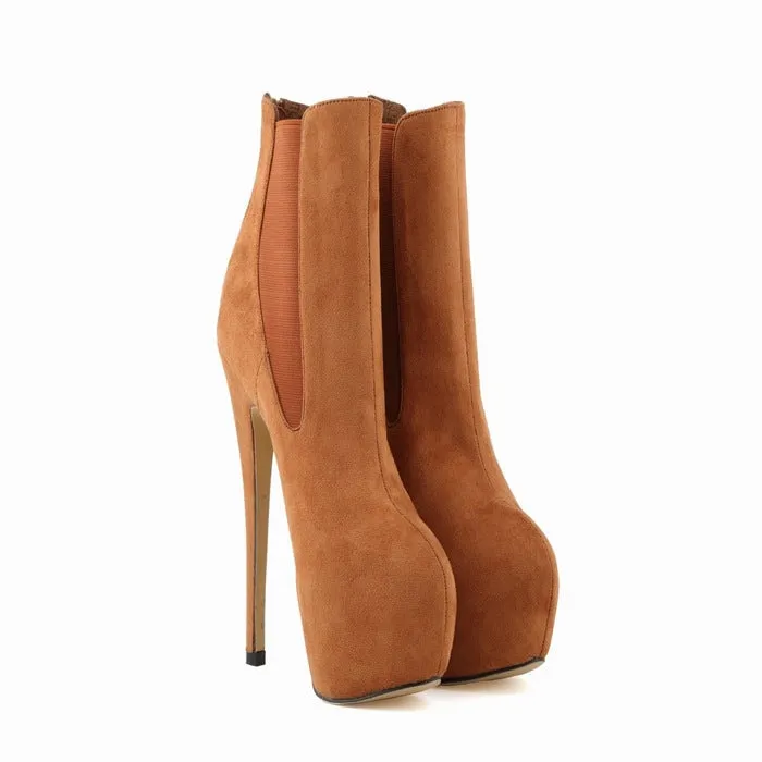 Inner Heightening Ultra Fine Heeled Martin Boots