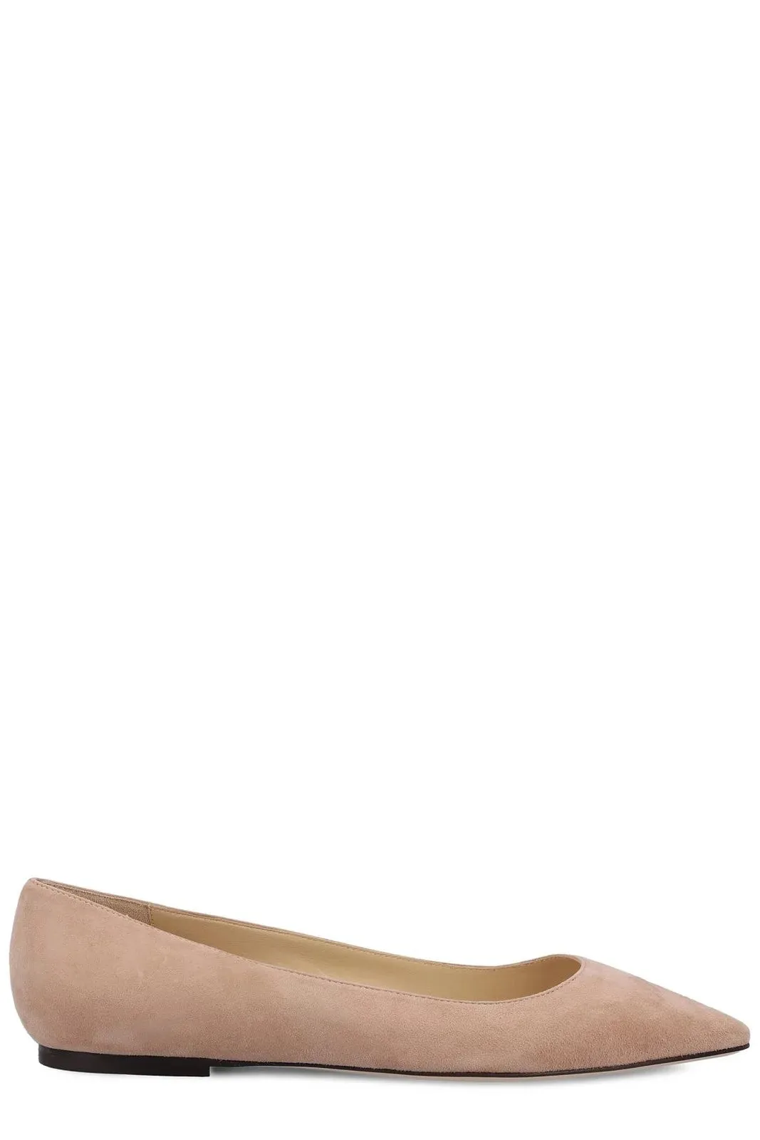 JIMMY CHOO ROMY SUEDE BALLERINA FLATS