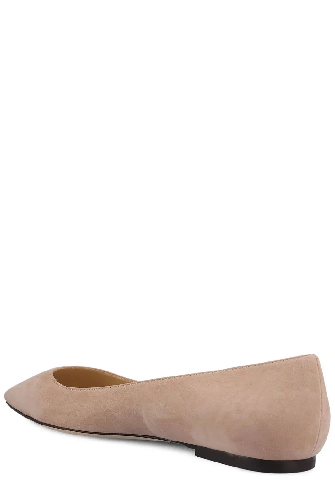 JIMMY CHOO ROMY SUEDE BALLERINA FLATS