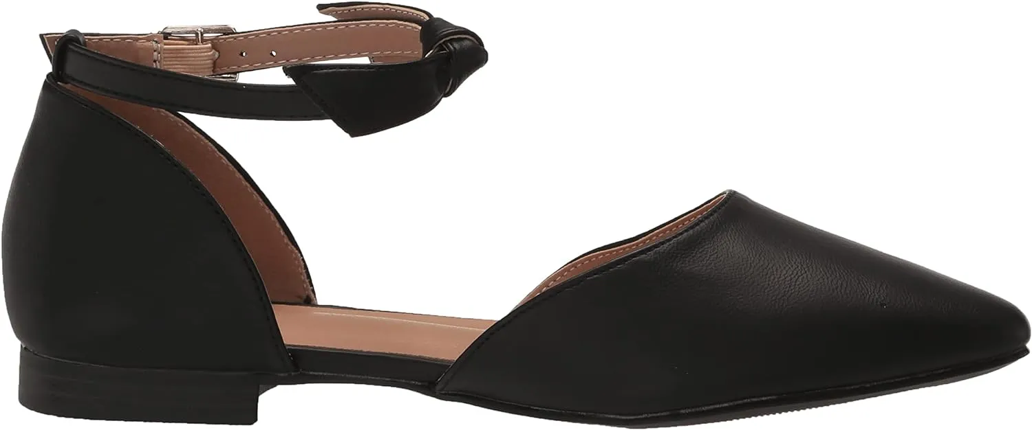 Journee Collection Women's Vielo Ballet Almond Toe Buckle Flats  Color Black Size 11M