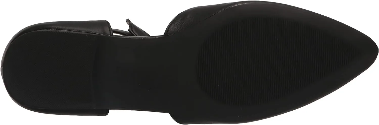 Journee Collection Women's Vielo Ballet Almond Toe Buckle Flats  Color Black Size 11M