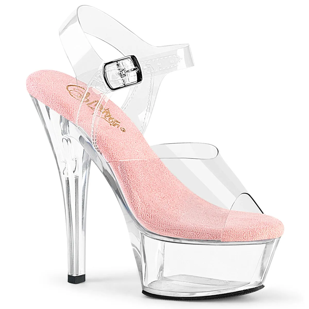 KISS-208 Clear Strapped Heels