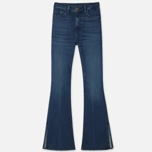 Le Easy Flare Side Slit Denim | Calvin Blue
