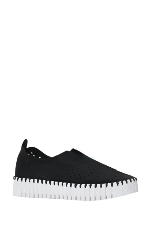 LIGHT WEIGHT PERFORATED BLACK SHOE
