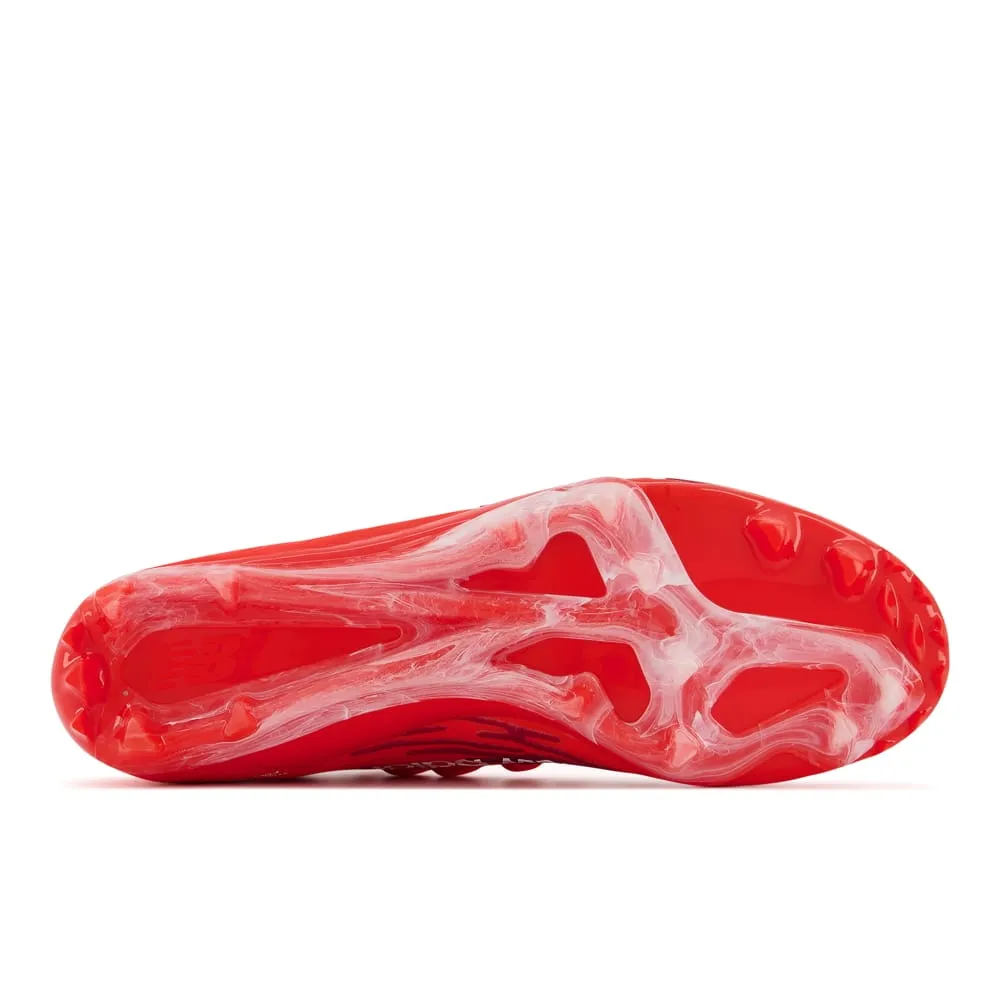 New Balance Burn X3 Red Lacrosse Cleats