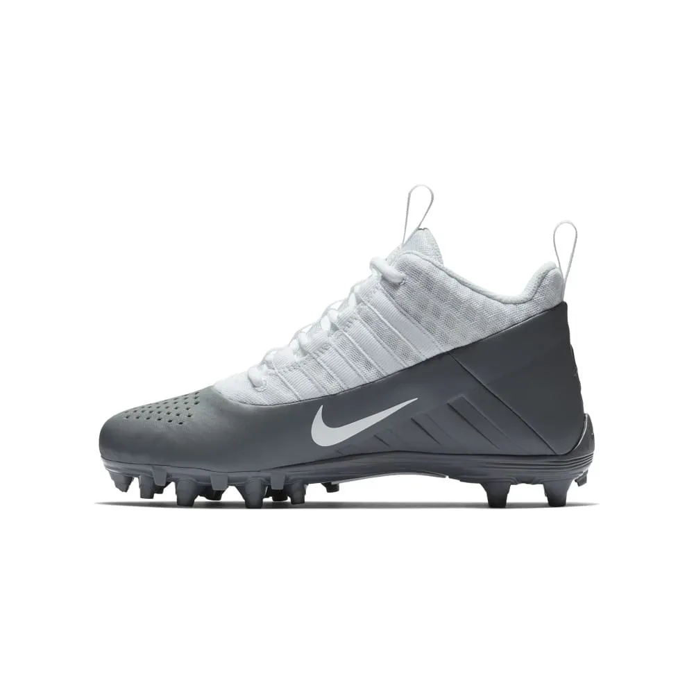 Nike Alpha Huarache 6 BG Youth White/Grey Lacrosse Cleats