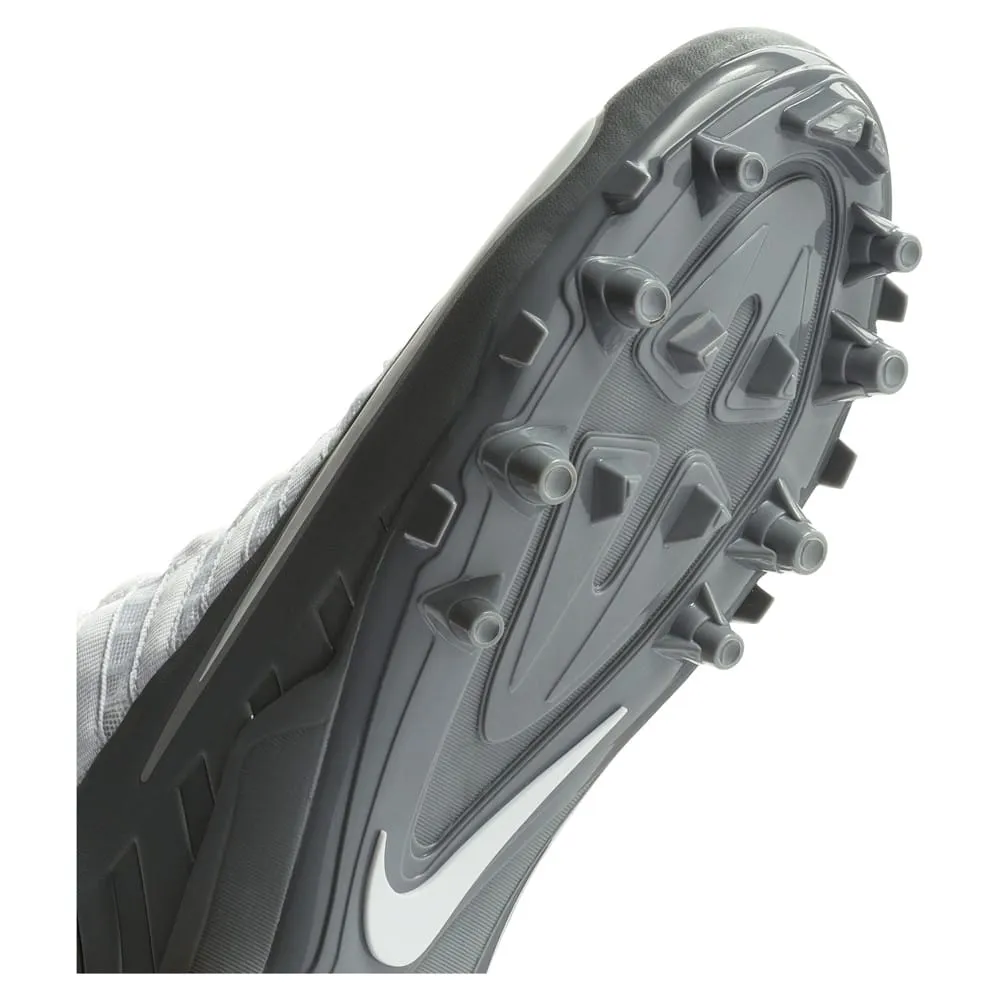 Nike Alpha Huarache 6 BG Youth White/Grey Lacrosse Cleats