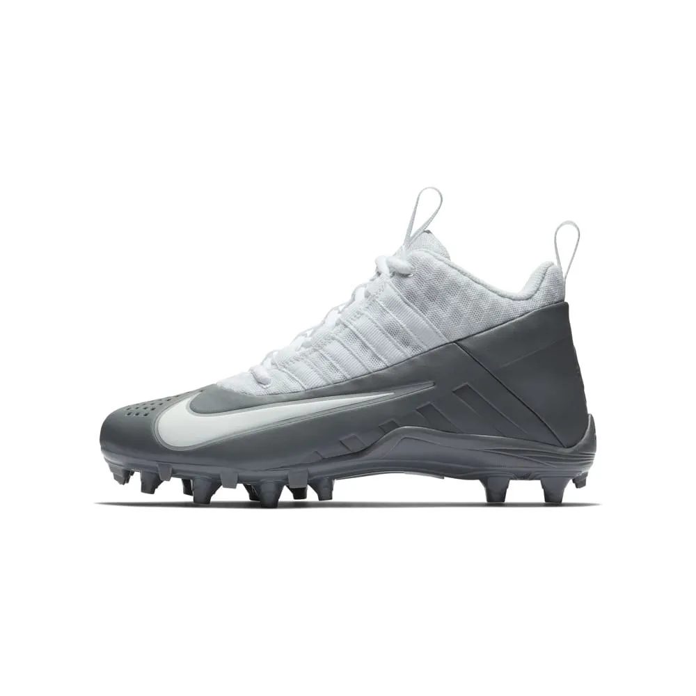 Nike Alpha Huarache 6 BG Youth White/Grey Lacrosse Cleats