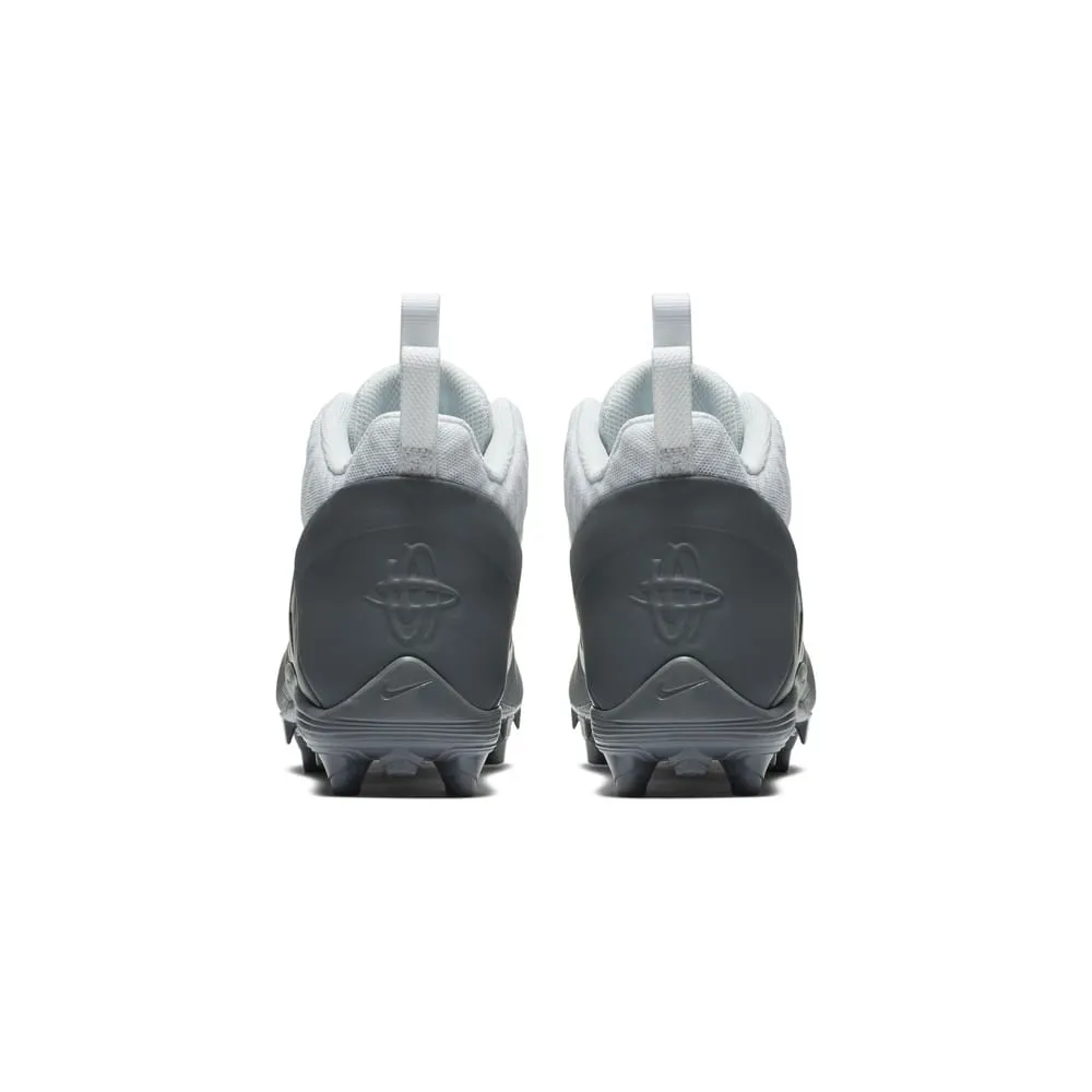 Nike Alpha Huarache 6 BG Youth White/Grey Lacrosse Cleats