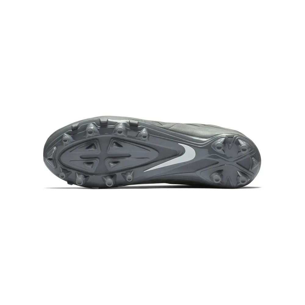 Nike Alpha Huarache 6 BG Youth White/Grey Lacrosse Cleats