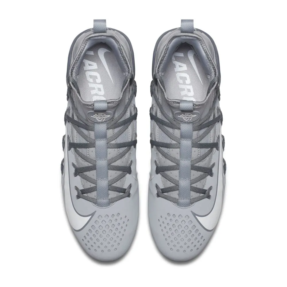 Nike Alpha Huarache 6 Elite Grey Lacrosse Cleats