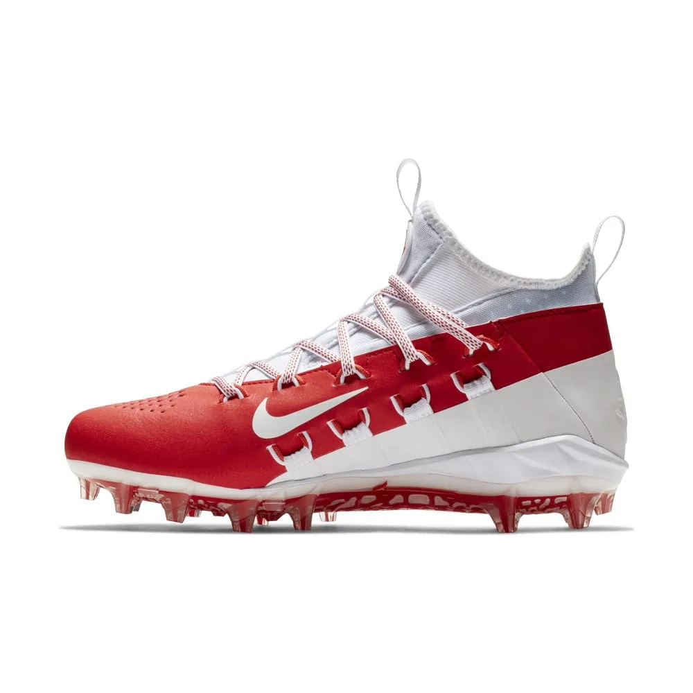 Nike Alpha Huarache 6 Elite White/Red Lacrosse Cleats
