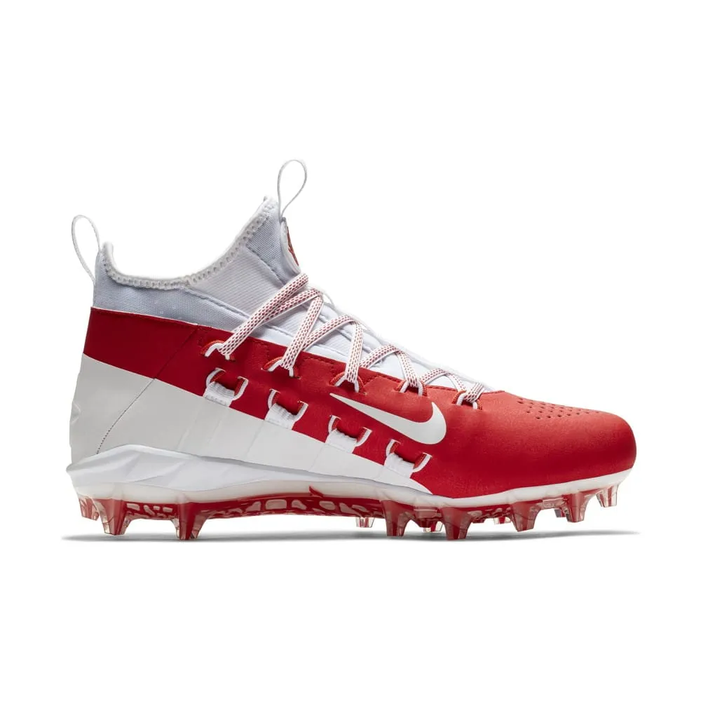 Nike Alpha Huarache 6 Elite White/Red Lacrosse Cleats