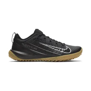 Nike Alpha Huarache 7 Pro Turf Black/Silver Lacrosse Cleats