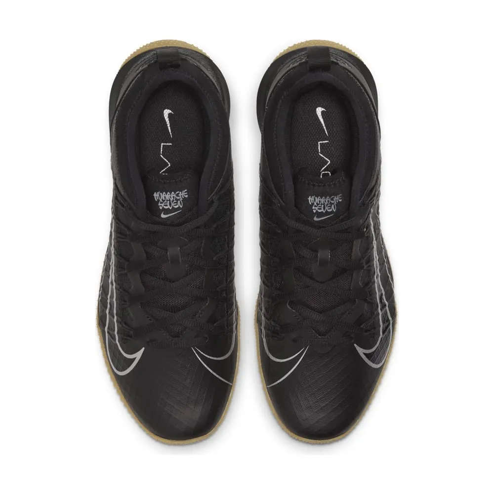 Nike Alpha Huarache 7 Pro Turf Black/Silver Lacrosse Cleats