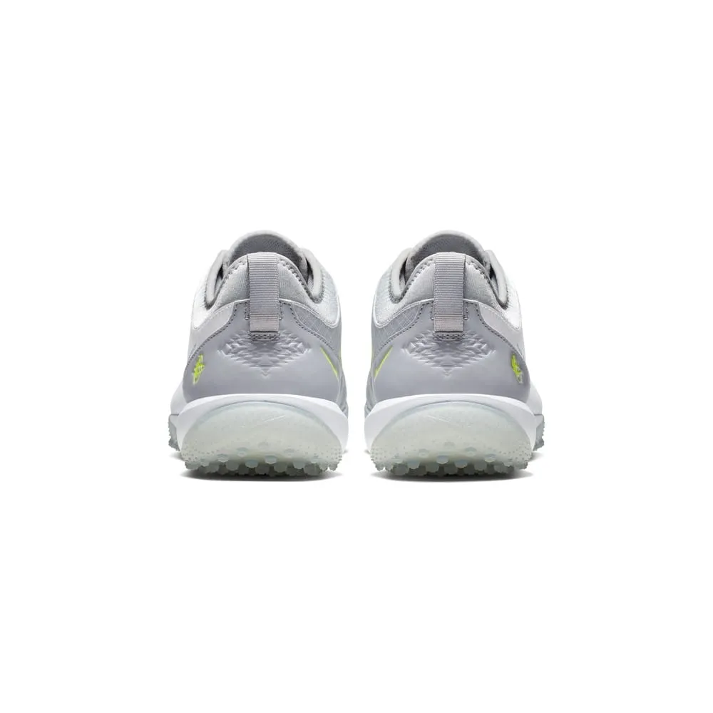 Nike Alpha Huarache 7 Pro Turf White/Grey Lacrosse Cleats