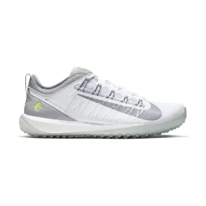 Nike Alpha Huarache 7 Pro Turf White/Grey Lacrosse Cleats