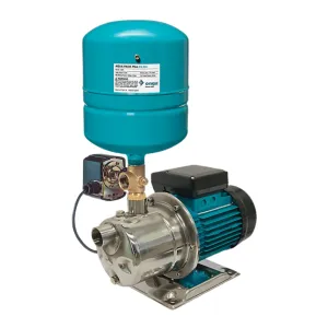 Onga JSK45 0.37kW Self Priming 304ss Pressure Pump with Venturi Impeller & 24L Pressure Tank (Max 40LPM/400kPa)