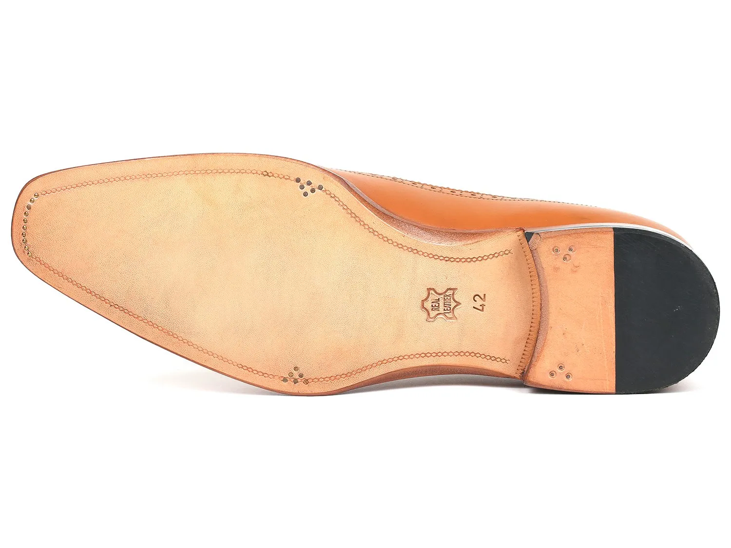 Paul Parkman Dual Tone Wingtip Derby Shoes, Cognac & Cream