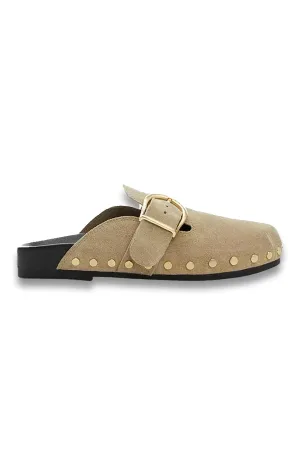 Preya Leather Studded Clogs