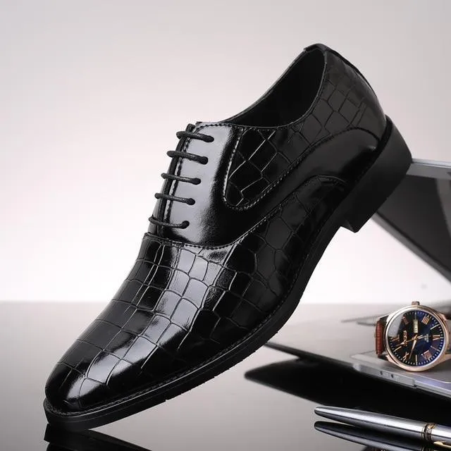 Shoes - Luxury Men's Leather Oxford Casual Dress Shoes
