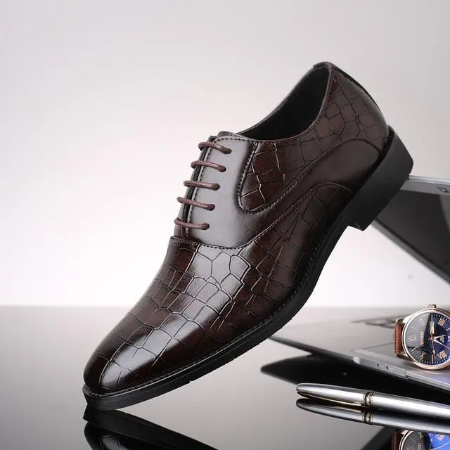 Shoes - Luxury Men's Leather Oxford Casual Dress Shoes