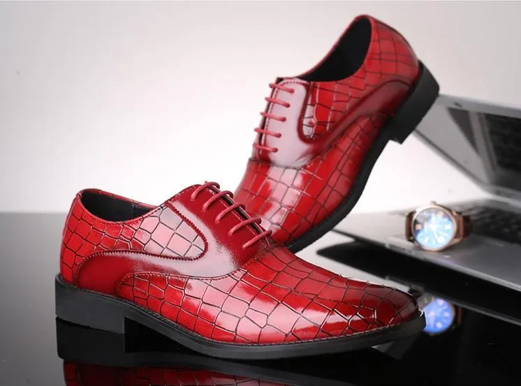 Shoes - Luxury Men's Leather Oxford Casual Dress Shoes