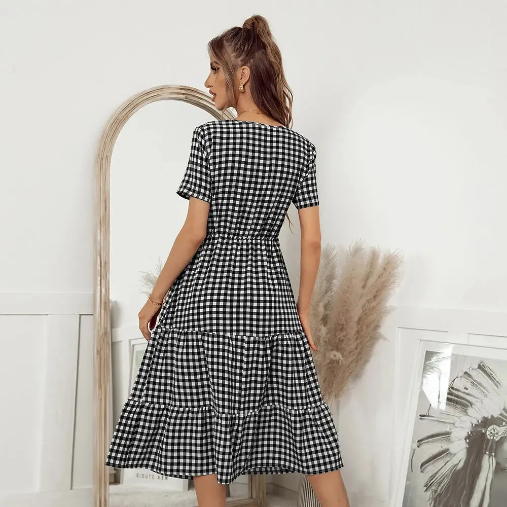 Short Sleeve Cut Out Dress