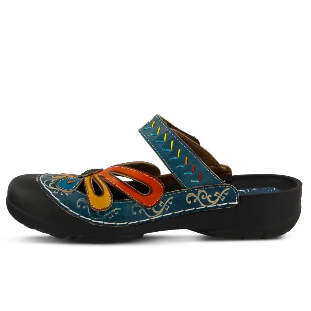Spring Step Shoes L'Artiste Copa Hand Painted Leather Clogs