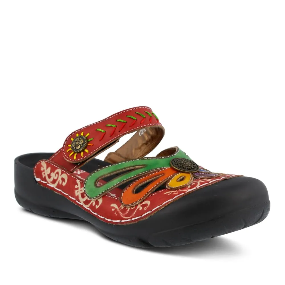 Spring Step Shoes L'Artiste Copa Hand Painted Leather Clogs